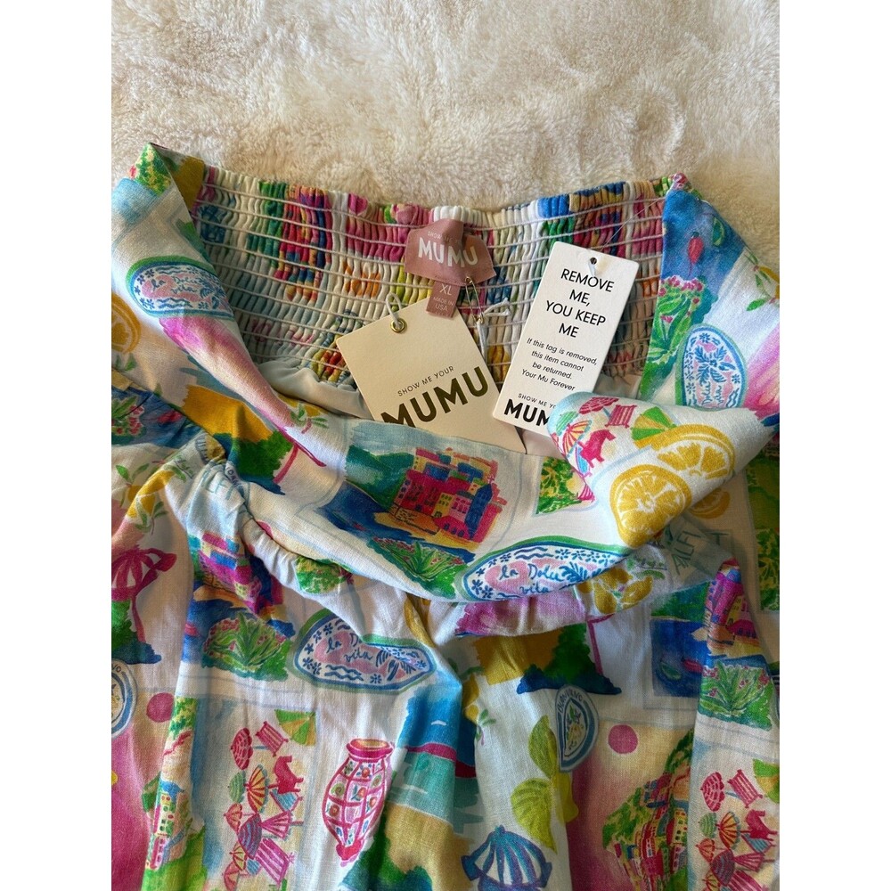NWT Show me Your Mumu Celeste Skort Women's XL Fun Colorful Amalfi Coast - Picture 6 of 7